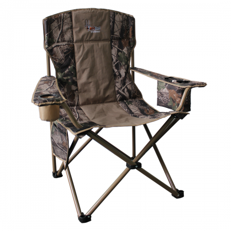 Wildebeest Padded Chair With Cooler Bag 150kg Camo