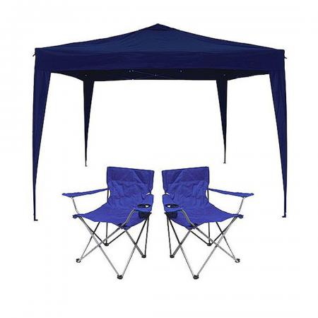 3X3M GAZEBO CHAIR COMBO -BLUE only