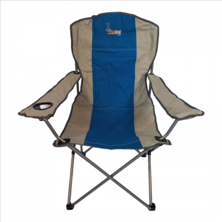 Oryx Deluxe Folding Armchair 120kg Blue