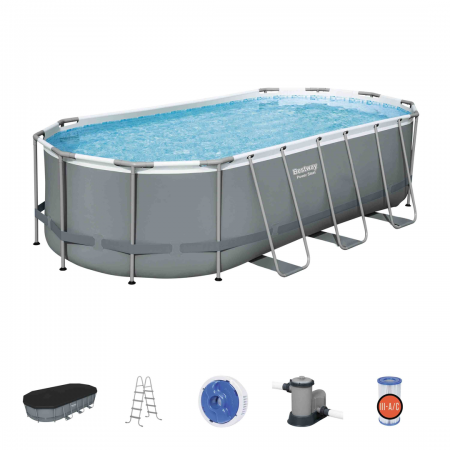 Bestway 5.49m x 2.74m x 1.22m Oval Frame Pool Set