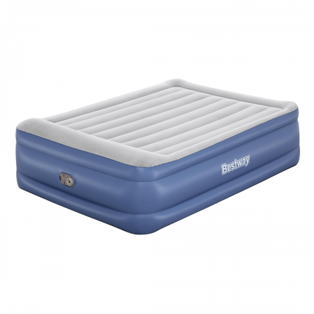 Bestway 2.03m x 1.52m x 56cm Tritech Air Mattress Queen Built-in AC Pump