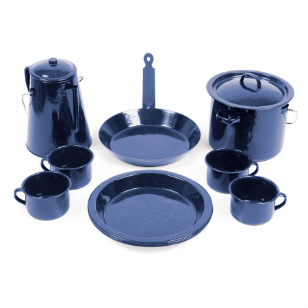 CAMPFIRE  ENAMEL COOKWARE SET-11 PIECE