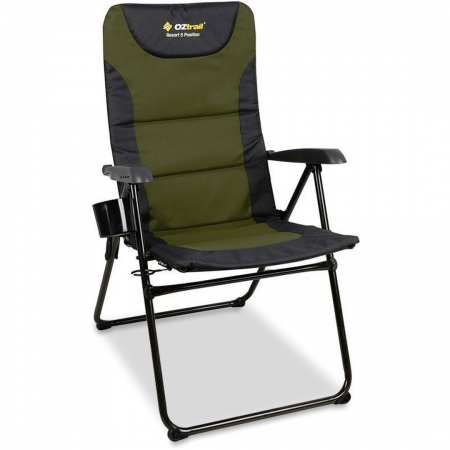 Resort 5-Position Arm Chair 150kg Navy