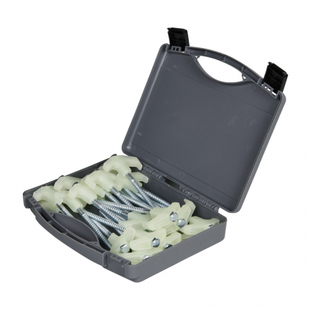 OZtrail Tent Peg Screw-In Set - 25 Piece Glow In The Dark