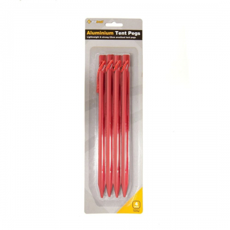 Oztrail Anodized Aluminium Peg Set -23cm (4 Pack)