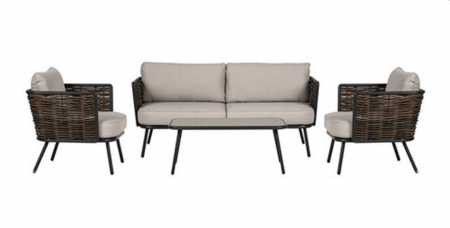 SOFA SET 4 PCS W/CUSHION