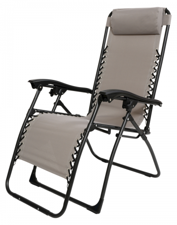 Garden Chair Relax W/Pillow - Flint Grey