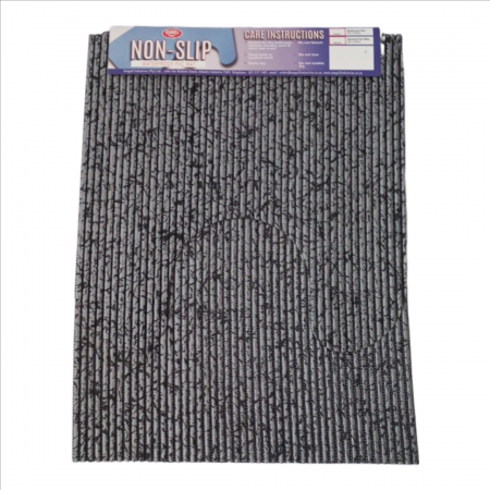 PVC Floor Covering 65cm x 15m Printed Black with Silver