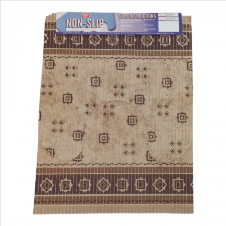 PVC Floor Covering 65cm x 15m Printed Cream & Brown