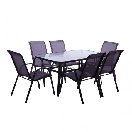 Patio Set Steel 7-Piece