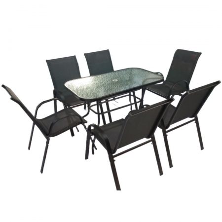 Patio Set Steel 7-Piece