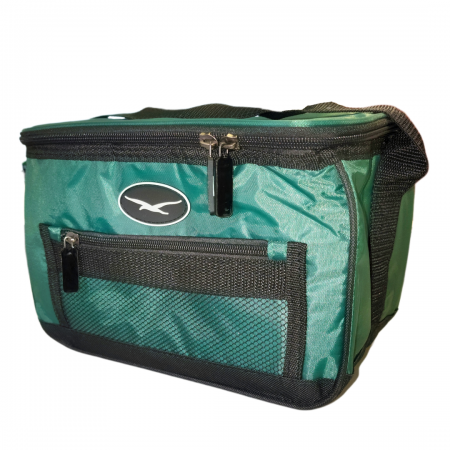 6 PACK NYLON COOLBAG - GREEN