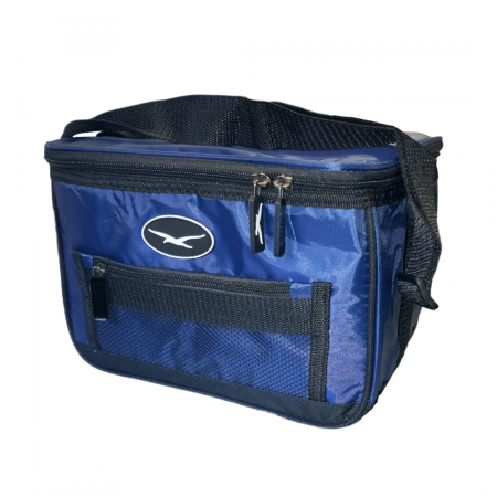 6 Pack Nylon Coolbag Navy