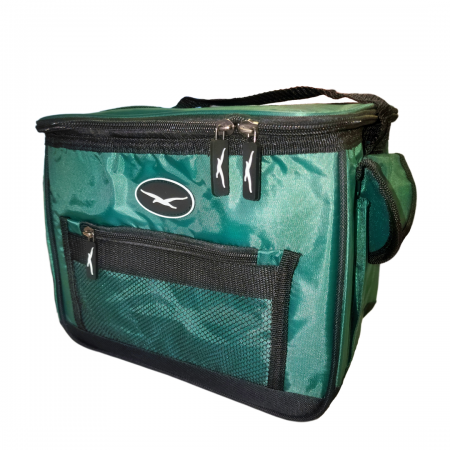 12 CAN NYLON COOLBAG - GREEN
