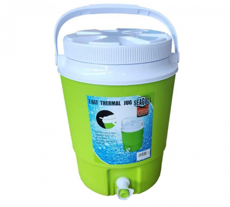 7.6LT THERMAL JUG WITH SPOUT & TAP - GREEN