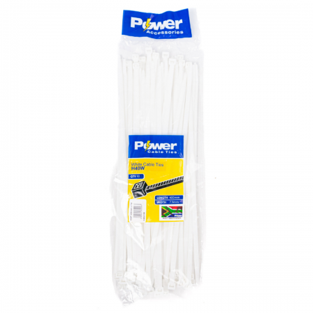 Power Cable Ties 400mm x 7.9mm -Pk 50