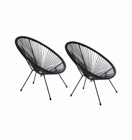 ACAPULCO DELUXE CHAIR 2 PACK
String Chair: 72.5X76X88CM
Steel and PE Rattan
PE Round Rattan Dia 4MM