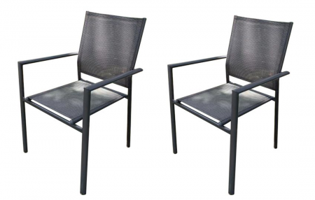 TEXTILENE PATIO DINNER CHAIR 2 PACK
Steel Frame, tube: 35 x 20 x 0.8mm, 25mm oval back leg
Fabric: 2x1 Textilene