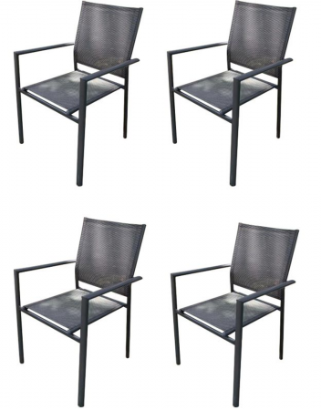 TEXTILENE PATIO DINNER CHAIR 4 PACK
Steel Frame, tube: 35 x 20 x 0.8mm, 25mm oval back leg
Fabric: 2x1 Textilene