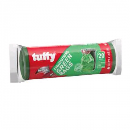 TUFFY GREEN BAG ON ROLL 20's