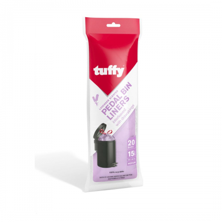 TUFFY LAVENDER 15L PEDAL BIN 20's