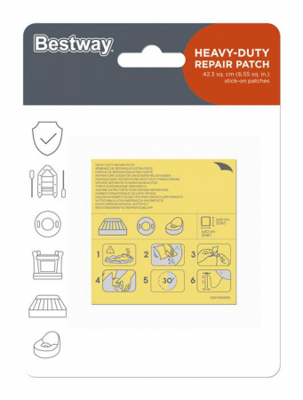 Heavy Duty Repair Patch 42.3cm² Stick On Patches